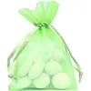 Image de Sac de 10 sachets Organza pour dragées Vert