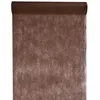 Image de Chemin de table - Chocolat - 30 cm x 10 mètres - Tissu intissé - Synthétique - Uni
