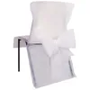 Image de 10 housses de chaise premium blanches 50 x 95 cm en intissé à noeuds