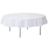 Image de Nappe ronde en intissé blanche 2.40 m - Blanc