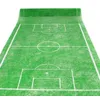 Image de Chemin de table football - Intissé - 5 m x 30 cm - Vert anis - Noir - Intérieur - Tissu polyester - Motifs football