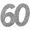 Image de Confetti - Anniversaire 60 ans - Gris - Taille unique - Adulte