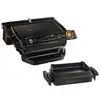 Image de Tefal gc7148 optigrill grill + snaking&baking - 2000 w - noir / acier inoxydable TEF3016661147272