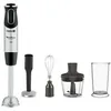 Image de MOULINEX Mixeur plongeant 4en1 Quickchef 10 vitesses Mini hachoir Fouet Presse purée Gobelet 800 ml 1000W Noir/Inox DD65H810