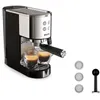 Image de Krups Machine expresso à pompe inox Design compact Arrêt automatique Thermoblock XP444C10