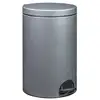 Image de Rossignol - poubelle à pédale 20l gris 90251 - élora 90251