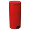 Image de Poubelle Elora 30l Rouge Mat Lisse Rossignol - 90327