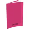 Image de Cahier 96 pages seyès 90 g couverture polypropylène rose format 21 x 297 cm CONQUERANT