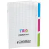 Image de Cahier - CONQUERANT CLASSIQUE - 3 en 1 - 170 x 220 mm - Seyès - Noir