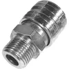 Image de Raccord rapide femelle - MARQUE - 1/2 GAZ - Acier chromé - Pneumatique - Fileté mâle