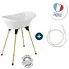 Image de Kit baignoire vasco blanc muguet : baignoire + pieds + tuyau de vidange - thermobaby