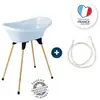 Image de Kit baignoire vasco fleur bleue - 3 en 1 - 800*500*270 - bleu - thermobaby
