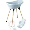 Image de Pack baignoire thermobaby vasco 5 en 1 fleur bleue - fabriqué en france