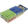 Image de Pinces à linge en plastique - LAGUELLE - 24 pièces - Ergonomiques - Anti-UV - Bleu