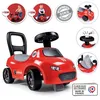 Image de Smoby - Porteur enfant 2 en 1 - Auto Rouge - Coffre sous la selle + klaxon - Dès 10 mois - Fabrication française
