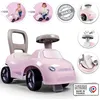 Image de Porteur Enfant 2 En 1 Auto Rose Coffre Sous La Selle + Klaxon Des 10 Mois Fabrication Française