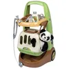 Image de Smoby - Chariot Vétérinaire de Zoo - Peluche Panda - Nombreux accessoires inclus - Produit 2 en 1 : Cage de transport - Fabrication