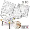Image de Recharge Coloriages Pour La Kid Table Créative 10 Feuilles De Coloriages