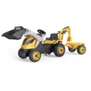 Image de Smoby Tracteur A Pédales Builder Max + Remorque + Pelleteuse + Pelle - Orange