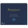 Image de WATERMAN boîte de 8 cartouches longues encre Bleu Mystère pour stylo plume