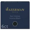 Image de WATERMAN cartouches d’encre pour stylo plume petit format « international » couleur Noir Intense boîte de 6
