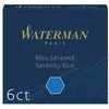 Image de WATERMAN boite 6 cartouches couleur Bleu Sérénité