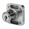Image de Serrure à paillettes - VACHETTE - V44 LN D - Coffre zamac 40x40 mm - Cylindre Ø20 mm (22 mm) - 2 clés