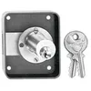 Image de Serrure de sûreté V135 50x25mm droite cylindre diamètre 20mm longueur 30mm poli 2 clés - VACHETTE - 11710000