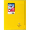 Image de CLAIREFONTAINE - Cahier piqûre avec rabats KOVERBOOK - 21 x 297 - 96 pages Seyès - Couverture polyproplylène translucide - Jaune