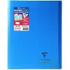 Image de CLAIREFONTAINE Koverbook Cahier piqure 96 pages avec rabats - 240 x 320 mm - Seyes papier PEFC 90 g - Bleu