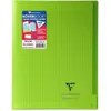 Image de CLAIREFONTAINE - Cahier piqûre KOVERBOOK - 24 x 32 - 96 pages Seyès - Couverture Polypro translucide - Vert