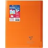 Image de CLAIREFONTAINE - Cahier piqûre KOVERBOOK - 24 x 32 - 96 pages Seyès - Couverture Polypro translucide - Orange