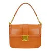 Image de LAMARTHE - en refente de cuir BELLA - Orange 26 x 19 x 8 cm Jaune