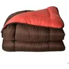 Image de Couette chaude microfibre bicolore 400 gr/m2 Orange corail 140x200 cm