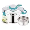 Image de Seb Clipsominut' Easy+ 6 L Bleu, Acier Inoxydable
