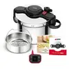 Image de Autocuiseur Seb P4904950 Cocotte Minute® Clipso Now+ Avec Minuteur Intelligent 9l Inox