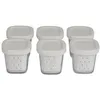 Image de Seb Pots de yaourt Multi-Delices 6 Pots en verre Couvercles blanc Capacité 140 ml XL100110