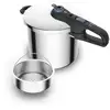 Image de Cocotte-minute Inox, Autocuiseur 8 L, Induction, Prog Légumes / Viande, 5 Pts De Sécurité, Secure Trendy