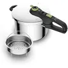 Image de TEFAL Secure 5 Trendy   Autocuiseur 6 L en acier inoxydable compatible induction
