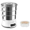 Image de Le cuiseur à vapeur Deluxe Convenient Series de Tefal écran tactile facile à utiliser 8 programmes cuisson à 3 niveaux