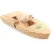 Image de Bateau À Élastique En Bois Vilac 2941, Propulsion Par Élastique, Jouet De Bain Et D'eau, 15 X 6 X 3 Cm