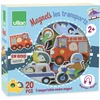 Image de Set 20 Magnets En Bois Les Transports Multicolore 20 Pcs Vilac