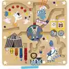 Image de Labyrinthe Magnétique Circus Bois Bleu 22,5x22,5x2 Cm Vilac