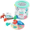 Image de Touche Et Trouve Iceland Jeu Tactile Bois Turquoise 21 Pcs Vilac