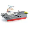 Image de Porte-avions en bois + 5 accessoires - Marine nationale - l 54 x H 24 x P 29 cm