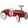 Image de Porteur enfant - VILAC - 1049S - voiture vintage rouge et crème - grandes roues silencieuses - assise 28 cm