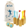 Image de Jeux De 6 Quilles En Bois - Multicolore - H 24 Cm