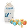 Image de Vilac jeu de pétanque en bois rétro - 100% fabriqué en France boules Ø6 cm sac en coton