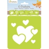 Image de Clairefontaine Set De 6 Pochoirs Enfants, Coeurs