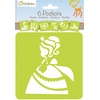 Image de Clairefontaine Set 6 Pochoirs Enfants, Princesses